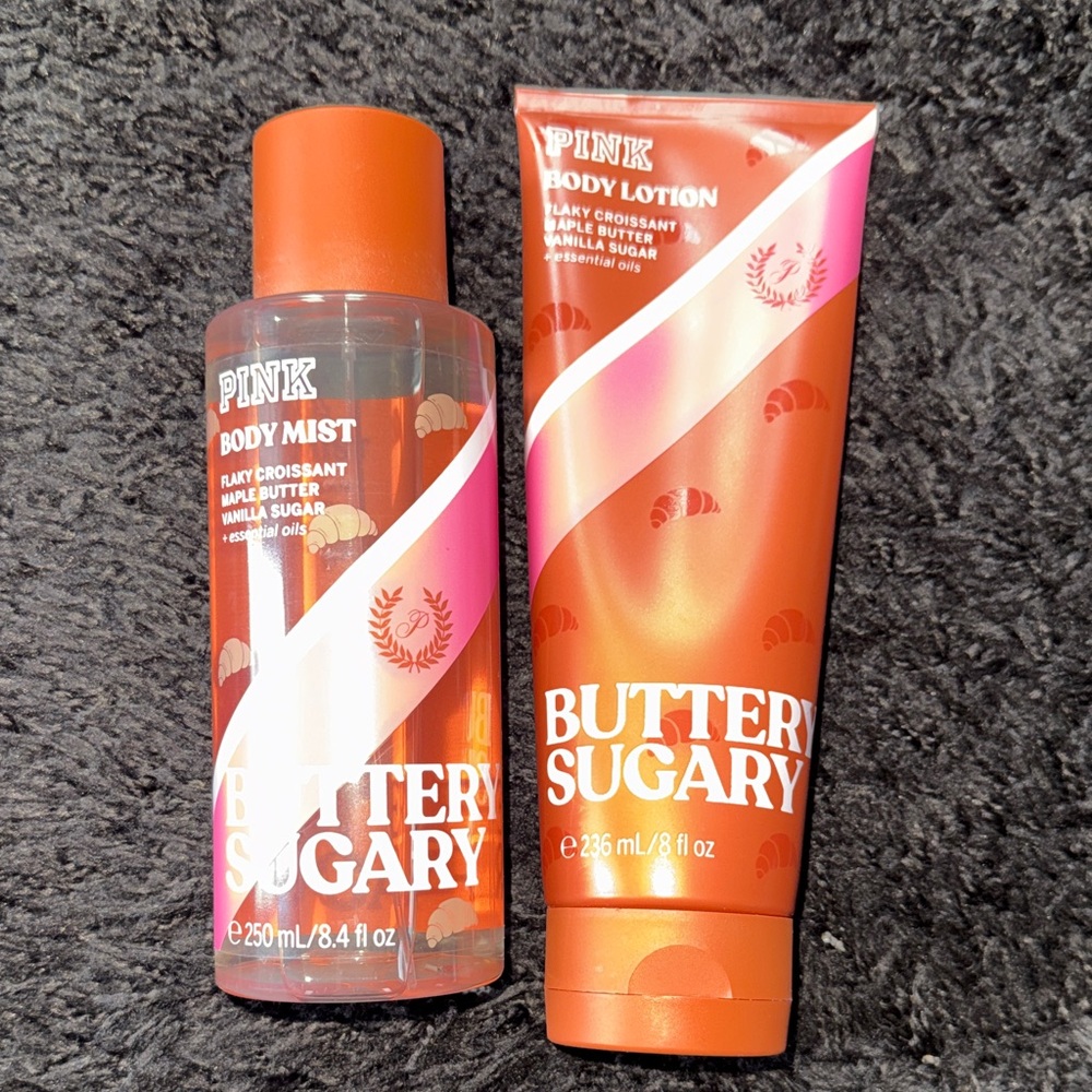 PINK Victoria's Secret Butter Sugary Body Mist and Lotion-not sealed but New.